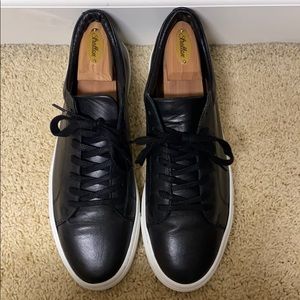 Supply Lab Damian Black Leather Low Top Sneakers